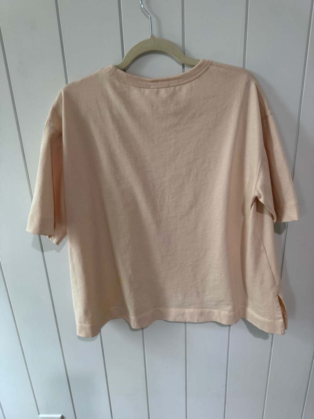 COS Light Peach Oversized Crewneck Tee - Picture 5 of 7